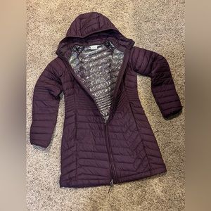 Plum purple Columbia OmniHeat Omni heat jacket coat winter medium